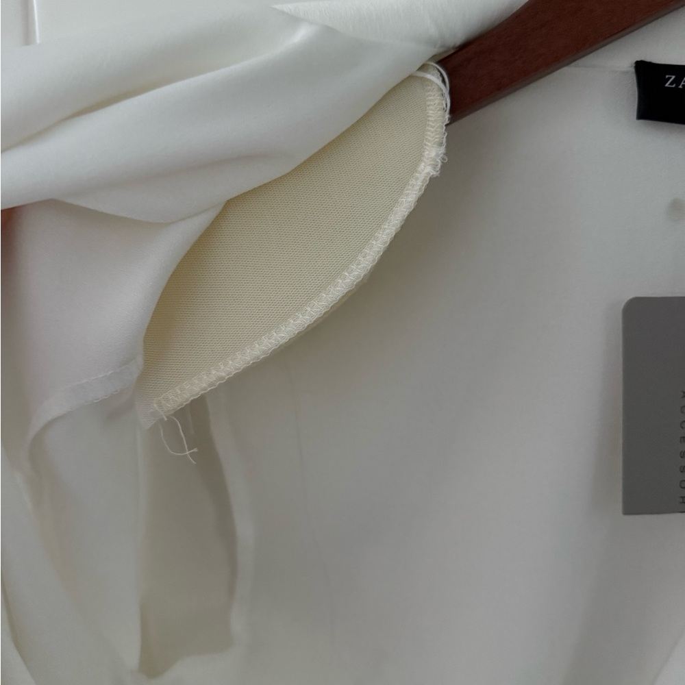 Zara Accessories White Long Sleeve Bodysuit - Picture 5 of 6